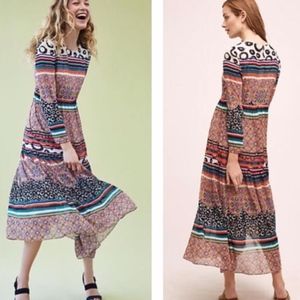 Anthropologie Donna Morgan Sierra Maxi Dress